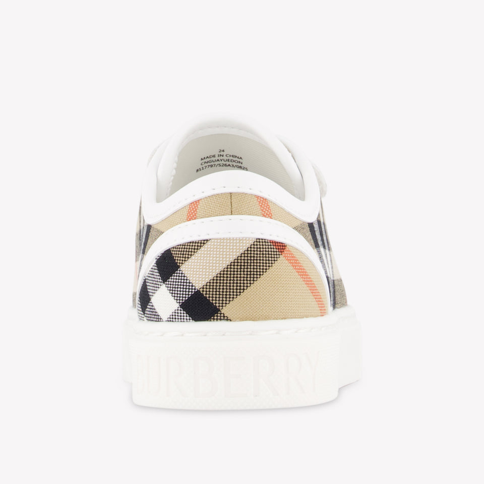 Burberry Blake Unisex Sneakers In Beige