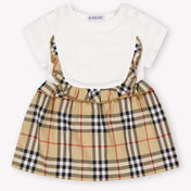 Burberry Rhonda Baby Meisjes Jurk In Wit