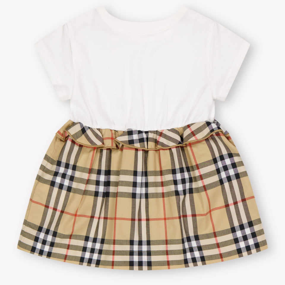 Burberry Rhonda Baby Meisjes Jurk In Wit
