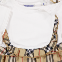 Burberry Rhonda Baby Meisjes Jurk In Wit