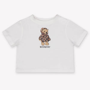 Burberry CedarTeddy Baby Unisex T-Shirt In White