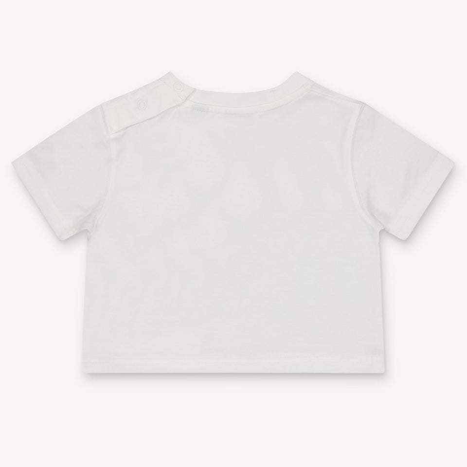 Burberry Cedar Teddy Baby Unisex T-Shirt In Wit