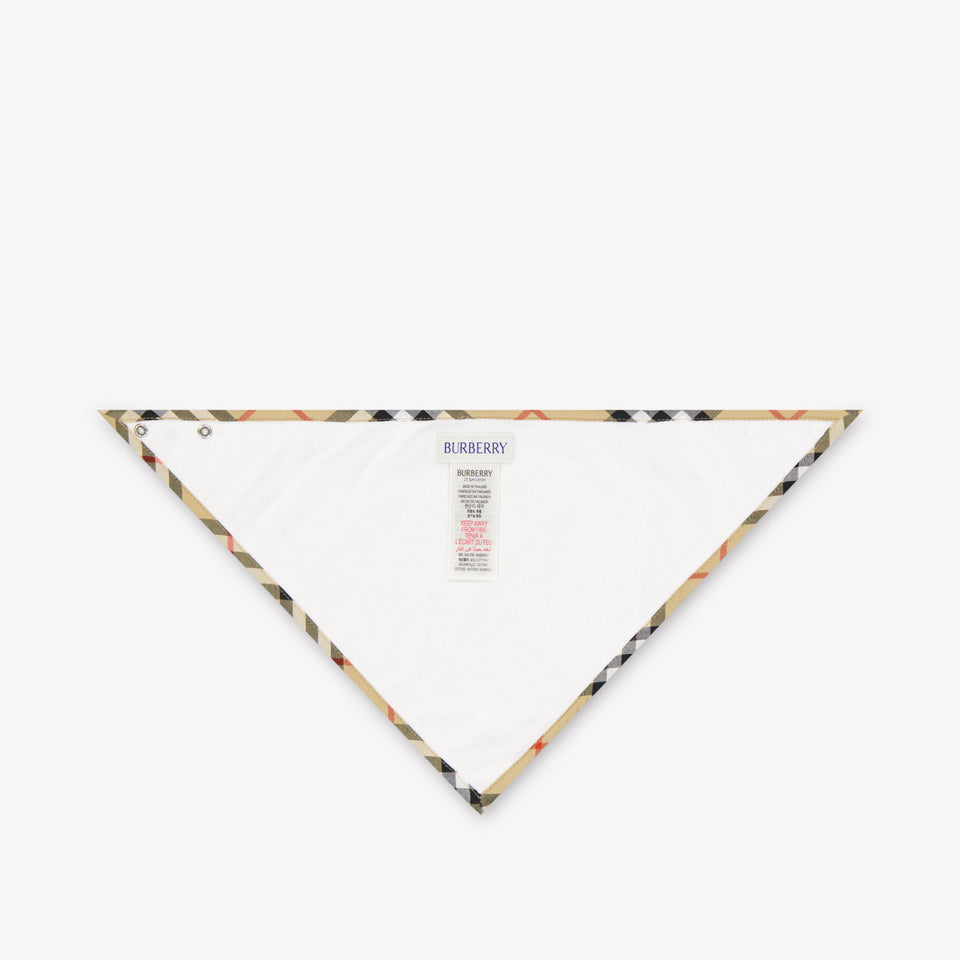 Burberry Snap Bibo Baby Unisex Accessory In White