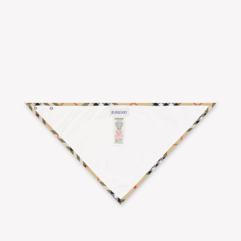 Burberry Snap Bibo Baby Unisex Accessory In White