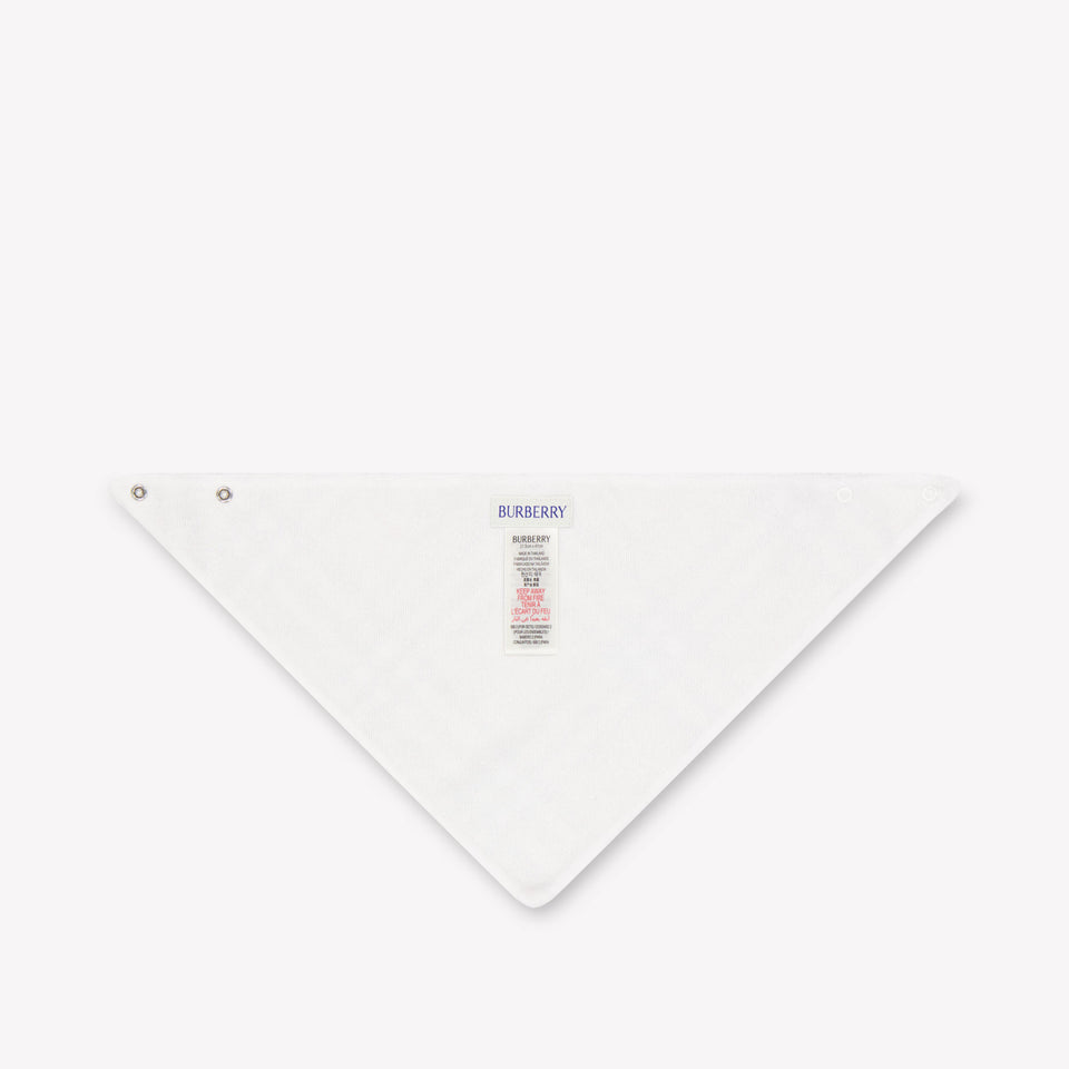 Burberry Snap Bibo Baby Unisex Accessory In White