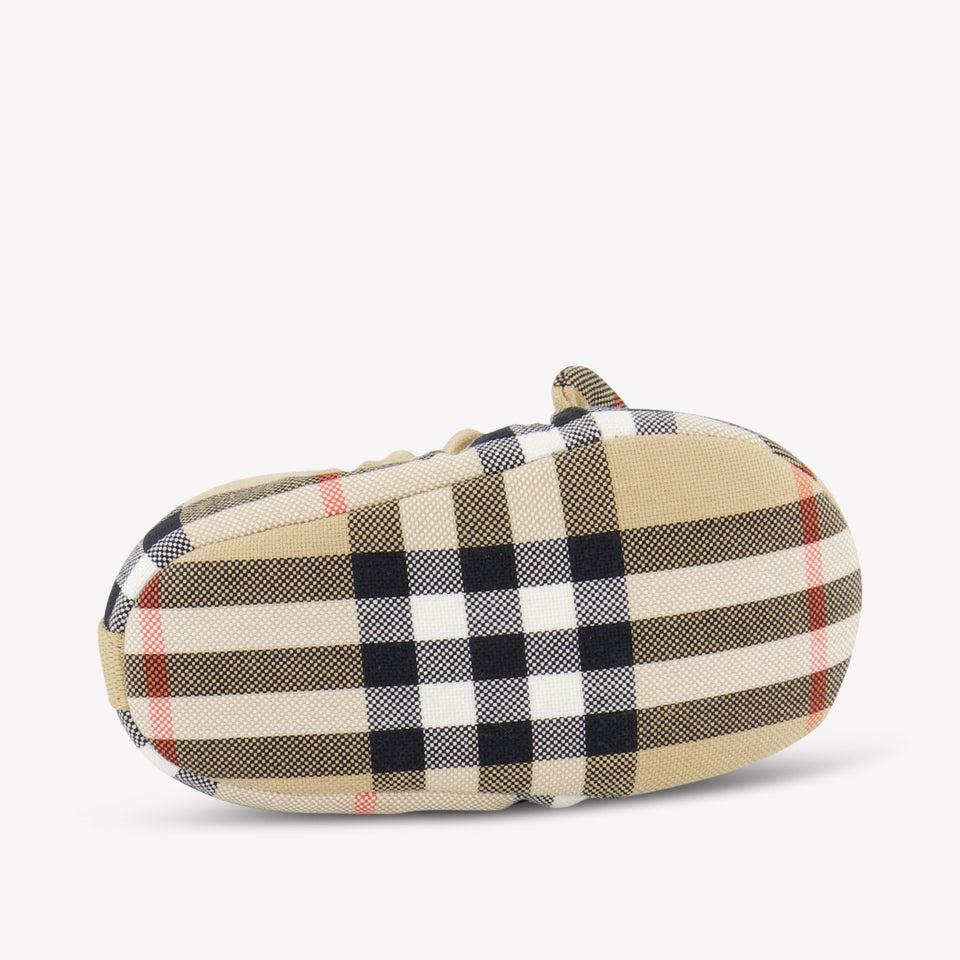 Burberry Marlow Baby Girls Shoes In Beige