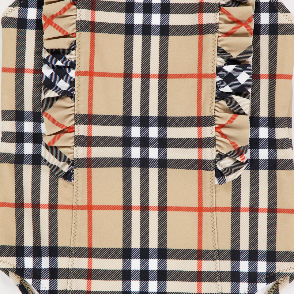 Burberry Tilly Baby Girls Swimwear In Beige