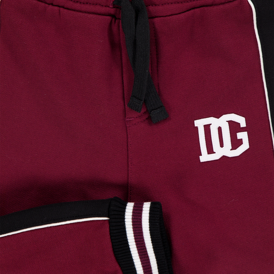 Dolce & Gabbana Baby Jongens Broek In Bordeaux