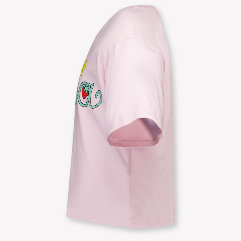 Stella McCartney Kids Girls T-Shirt In Light Pink