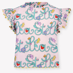 Stella McCartney Kids Girls T-Shirt In Light Pink