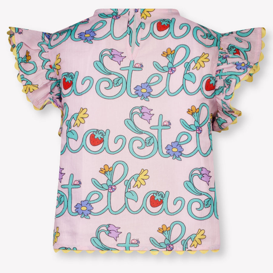Stella McCartney Kids Girls T-Shirt In Light Pink