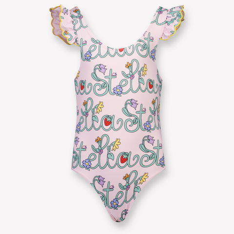 Stella McCartney Kids Girls Swimwear In Light Pink
