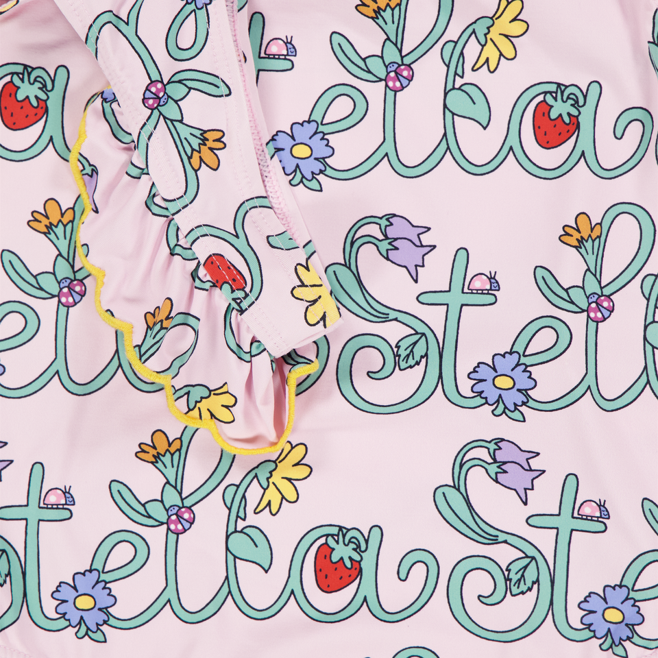 Stella McCartney Kids Girls Swimwear In Light Pink