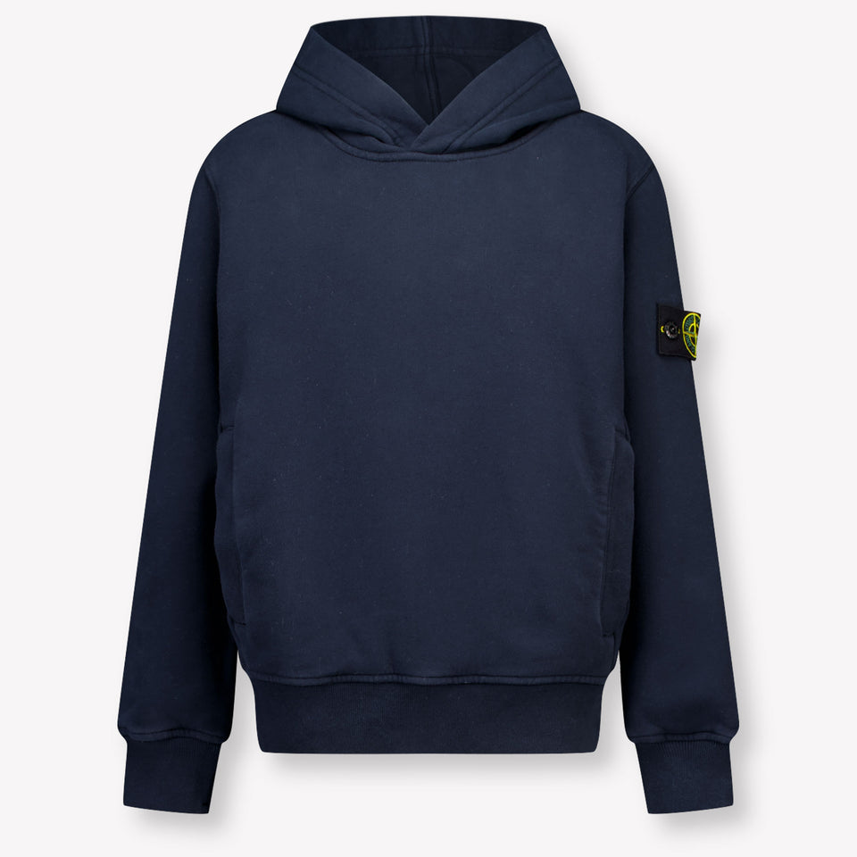 Stone Island Kids Boys Sweater In Navy