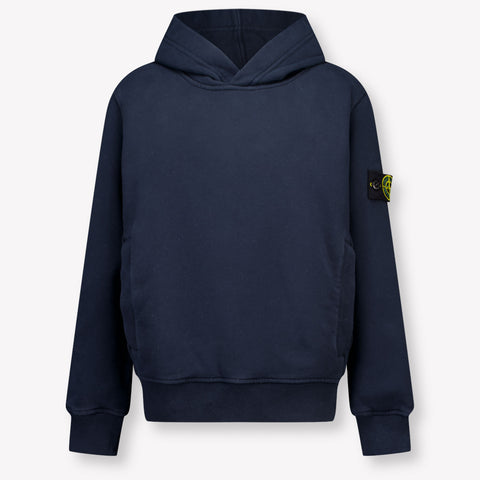 Stone Island Kids Boys Sweater In Navy