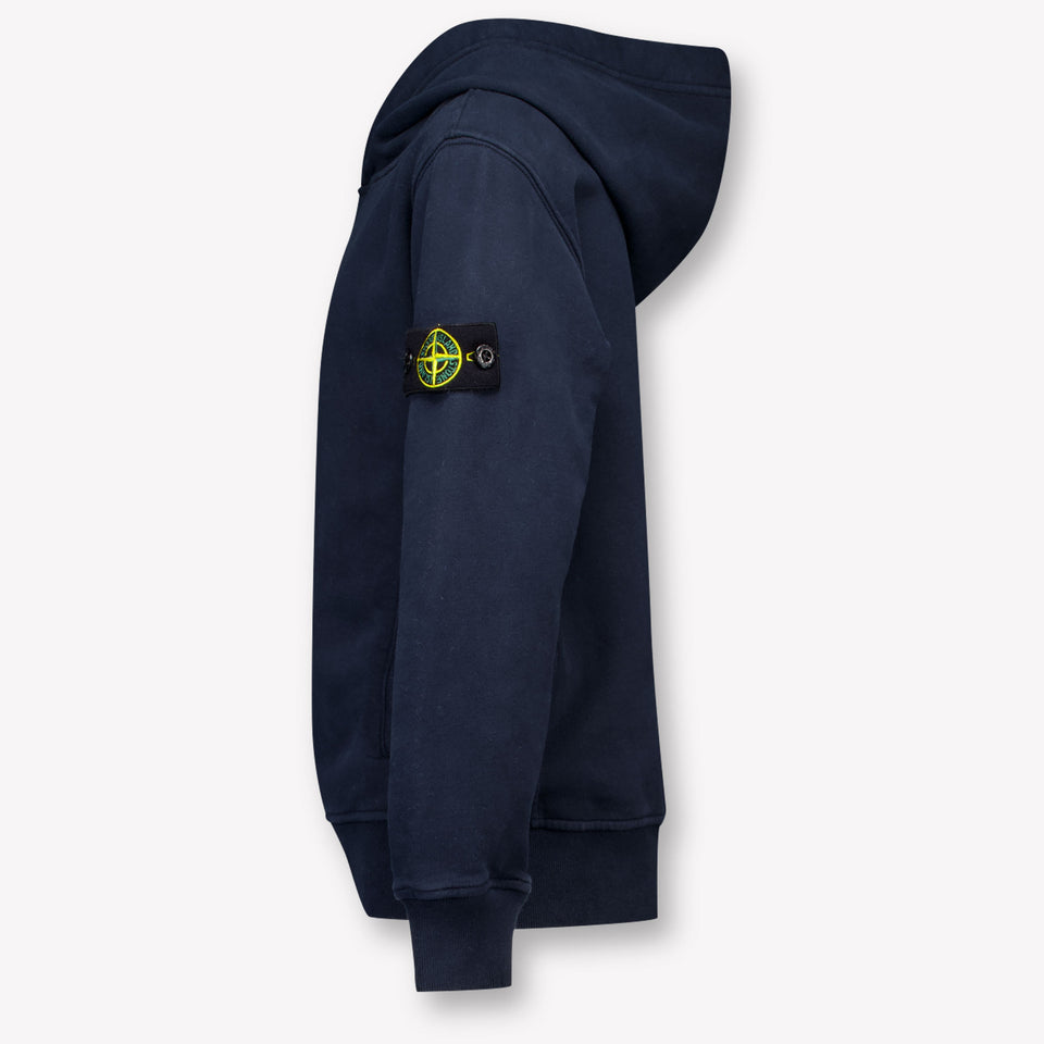 Stone Island Kids Boys Sweater In Navy