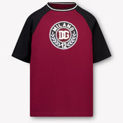 Dolce & Gabbana Kids Boys T-Shirt In Bordeaux