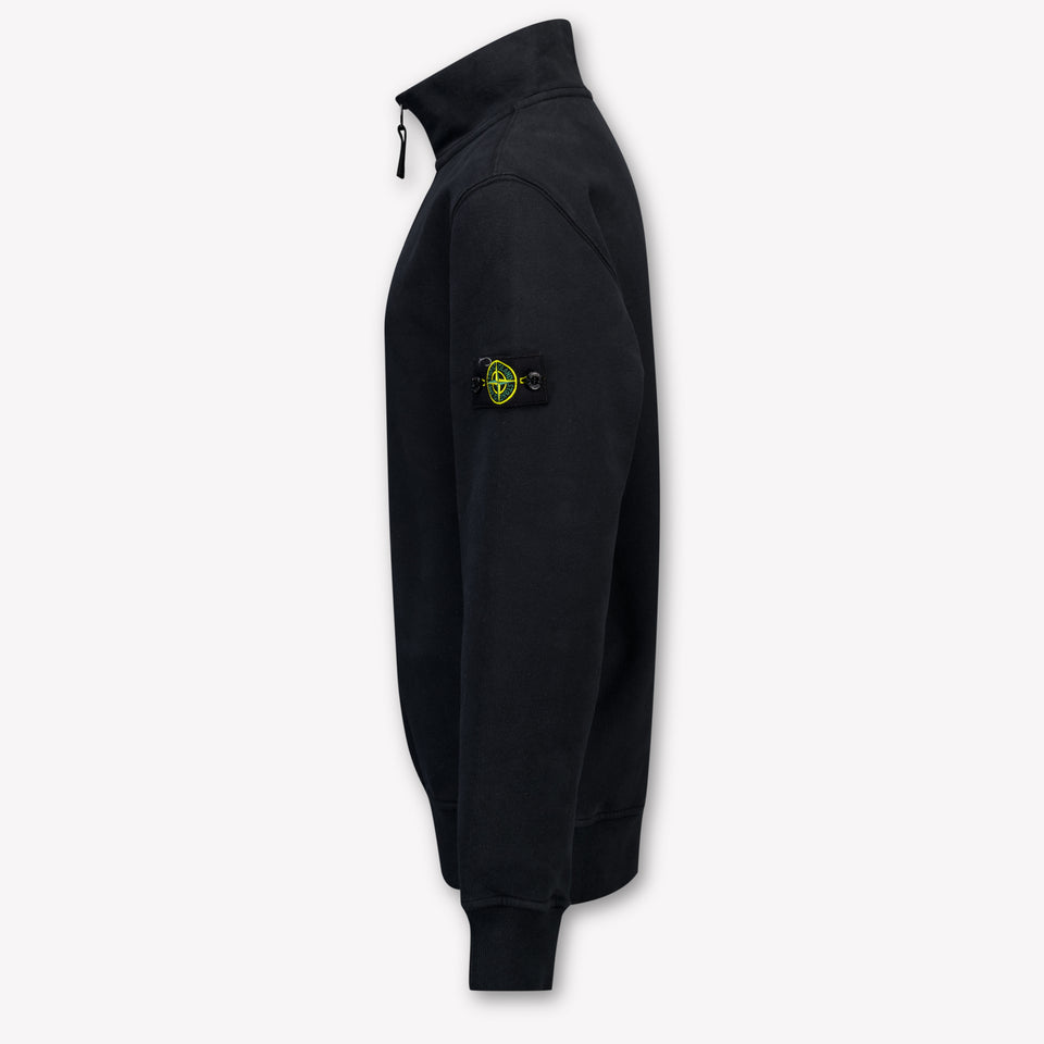 Stone Island Kids Boys Sweater In Black