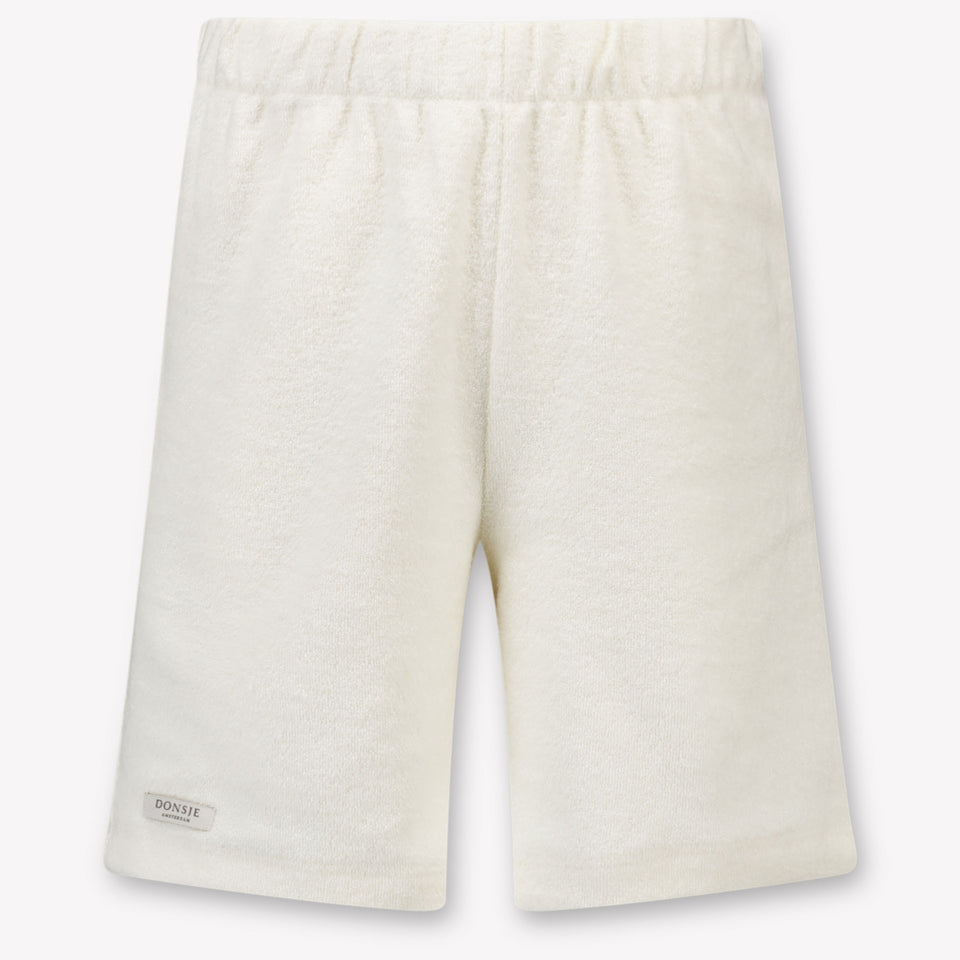 Donsje Amsterdam Kids Unisex Shorts In OffWhite