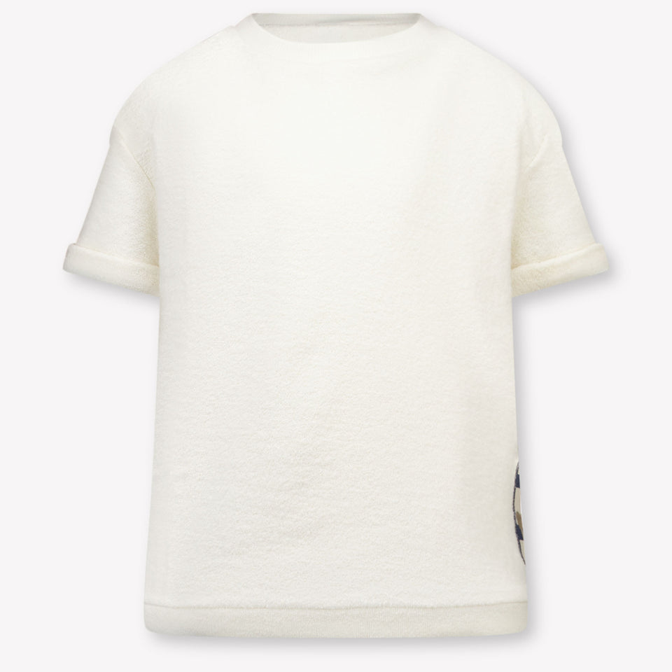 Donsje Amsterdam Tommy Kids Unisex T-Shirt In OffWhite