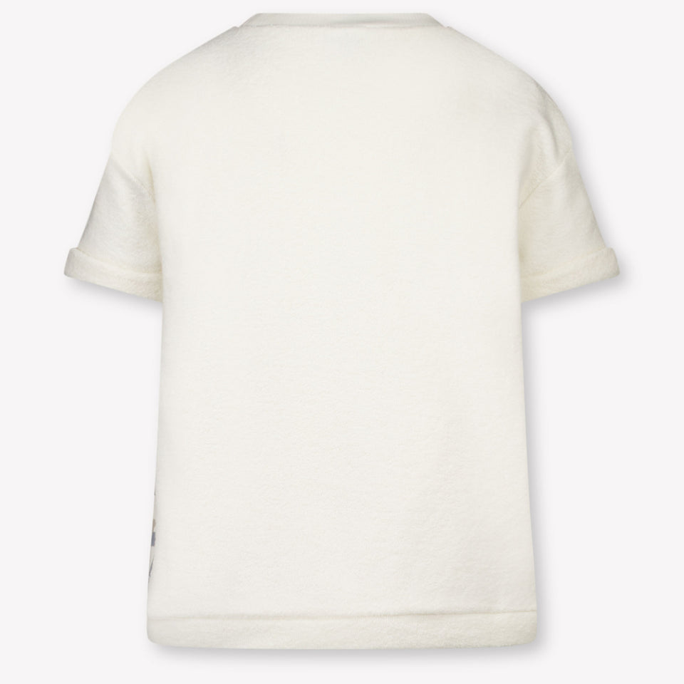 Donsje Amsterdam Tommy Kids Unisex T-Shirt In OffWhite