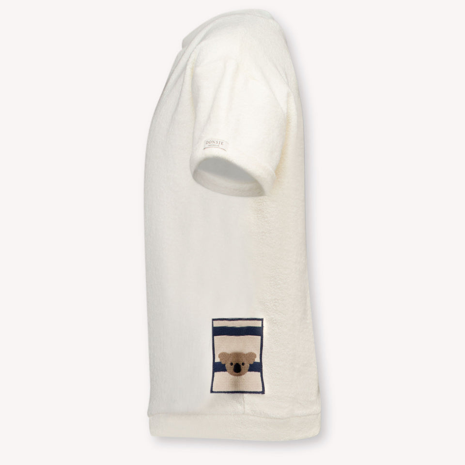 Donsje Amsterdam Tommy Kids Unisex T-Shirt In OffWhite