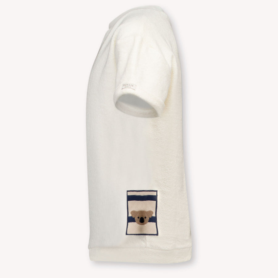 Donsje Amsterdam Tommy Kids Unisex T-Shirt In OffWhite