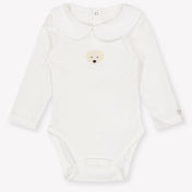 Donsje Amsterdam Baby Unisex Romper In OffWhite