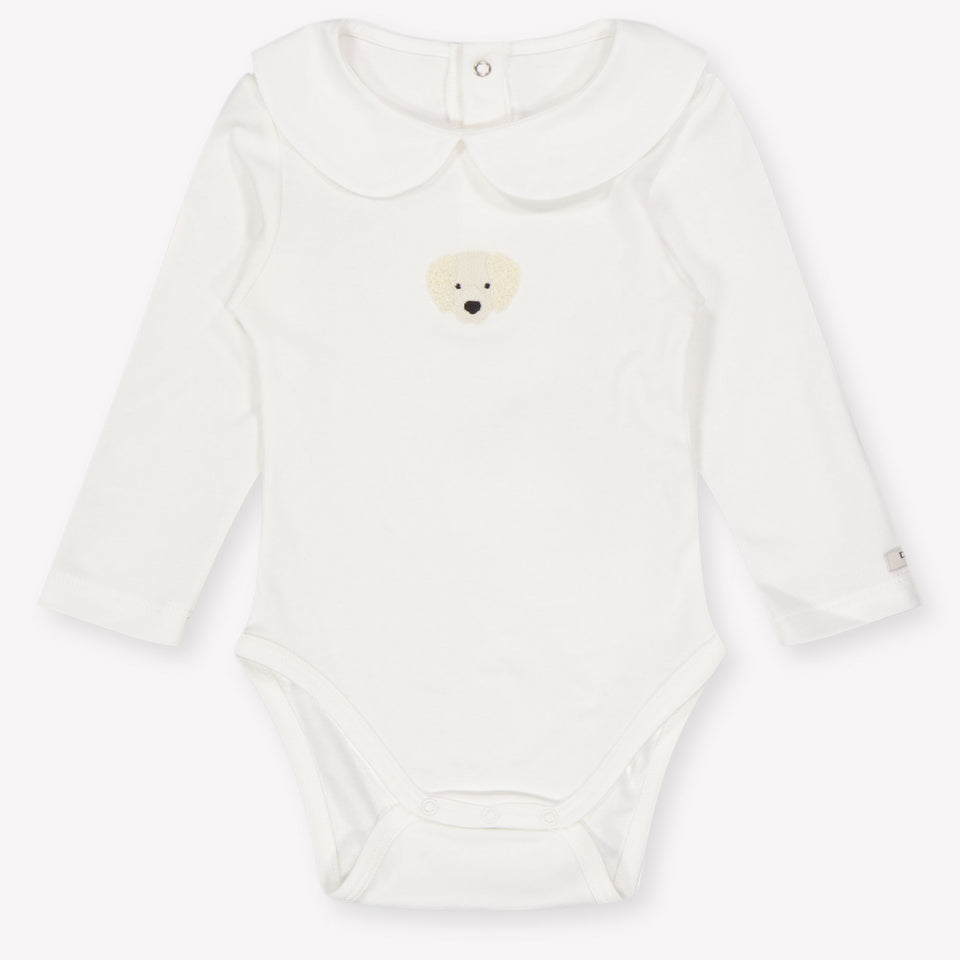 Donsje Amsterdam Baby Unisex Romper In OffWhite