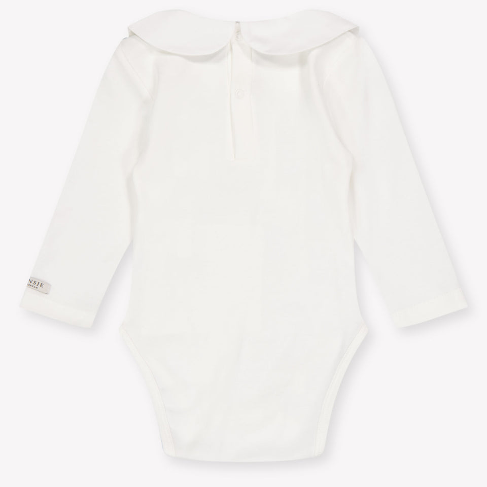 Donsje Amsterdam Baby Unisex Romper In OffWhite