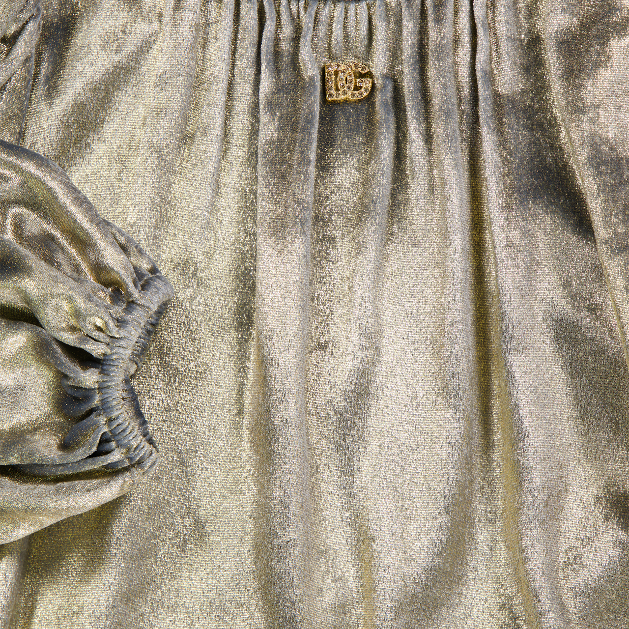 Dolce & Gabbana Kids Girls Dress In Gold