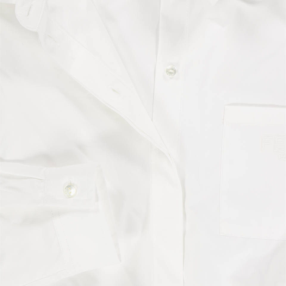 Fendi Kids Girls Dress In Beige