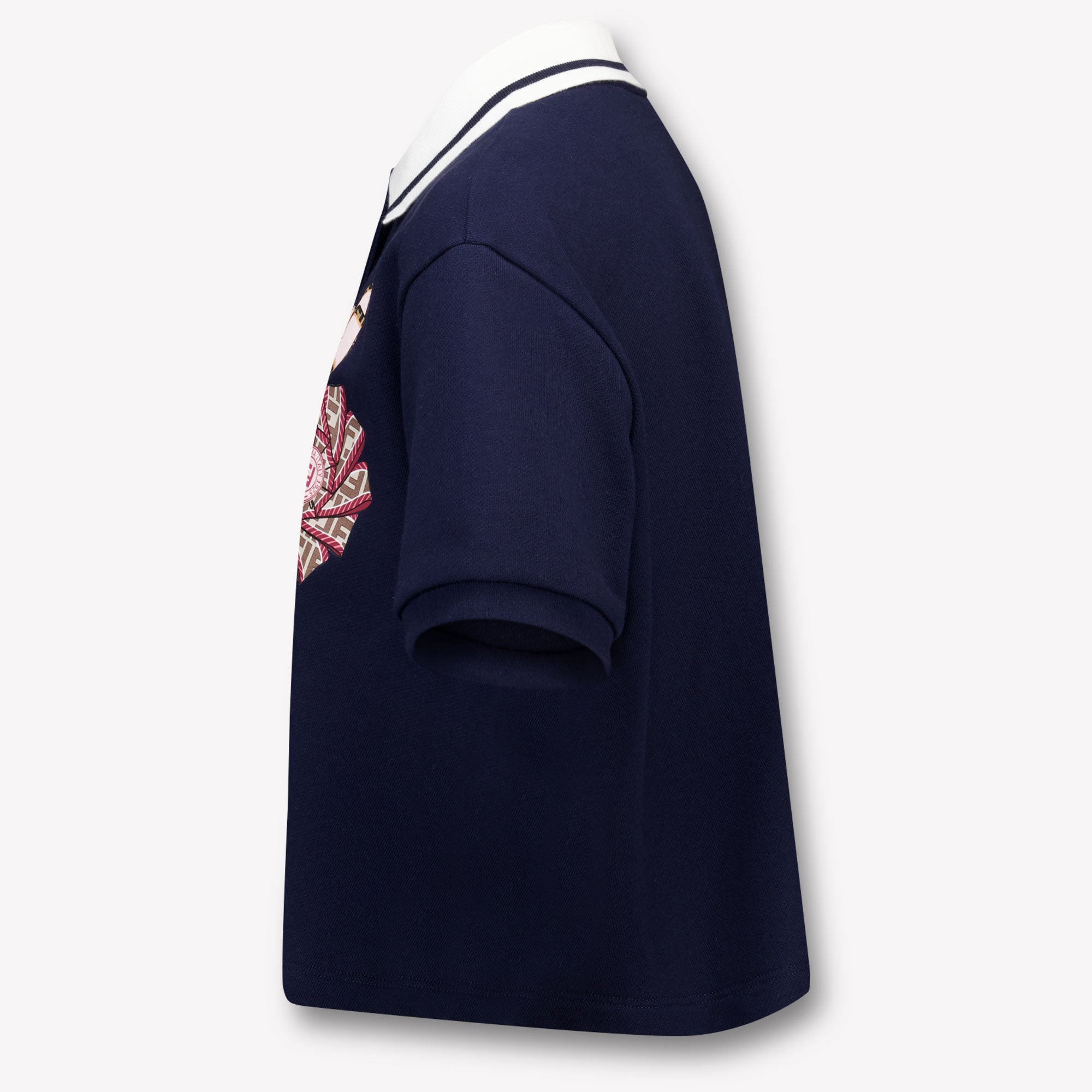 Fendi Kids Girls Polo In Navy
