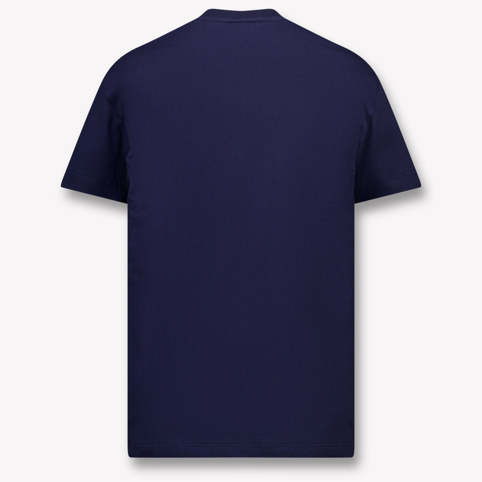 Fendi Kinder Jongens T-Shirt In Navy