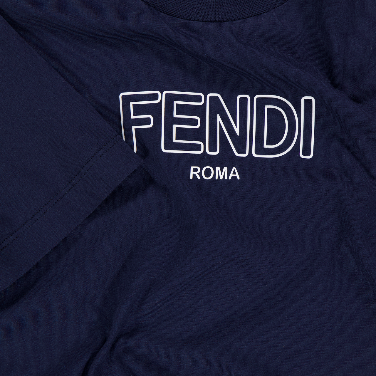 Fendi Kids Boys T-Shirt In Navy
