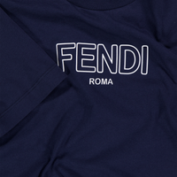 Fendi Kids Boys T-Shirt In Navy