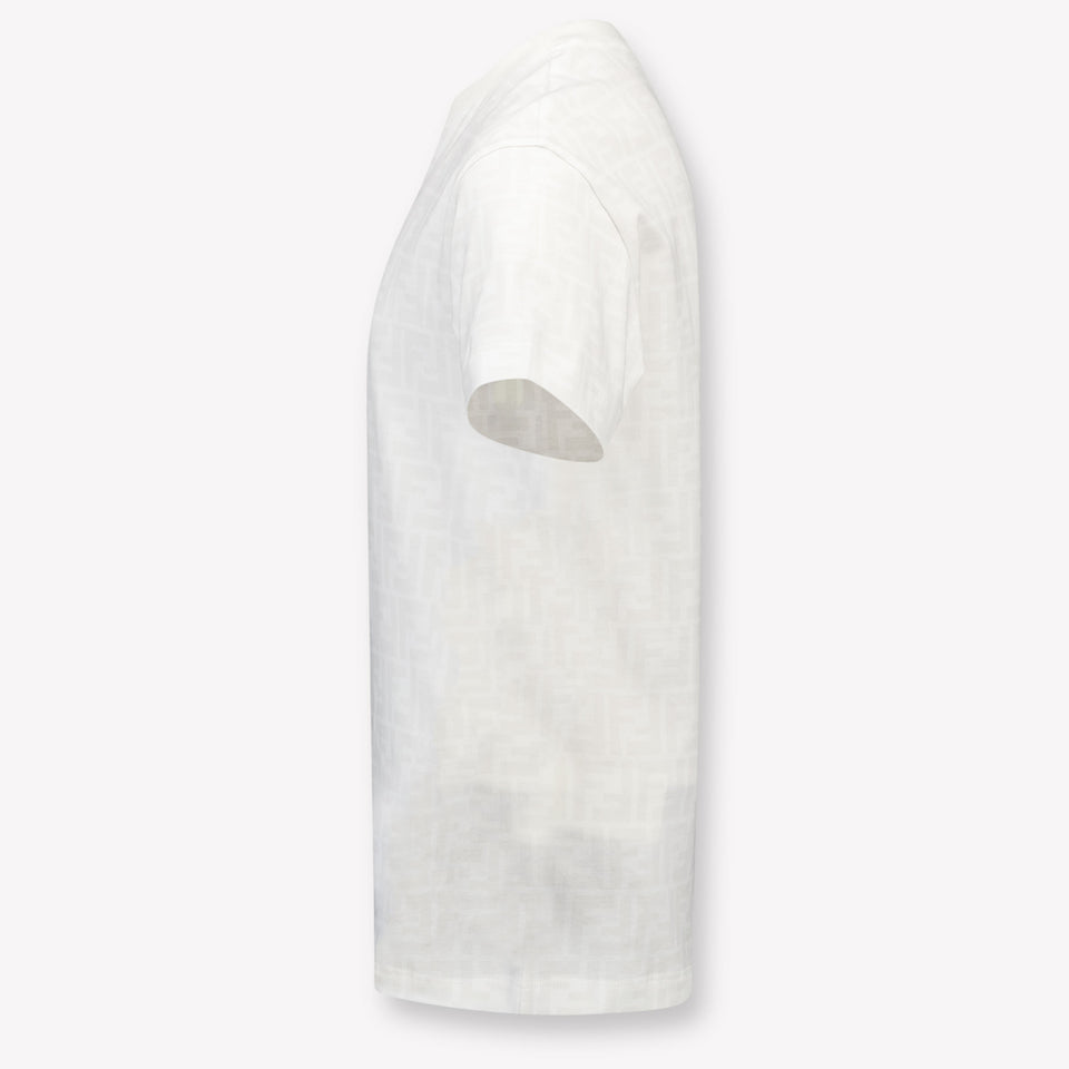 Fendi Kids Boys T-Shirt In White