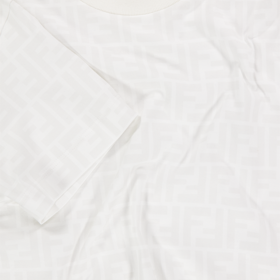 Fendi Kids Boys T-Shirt In White