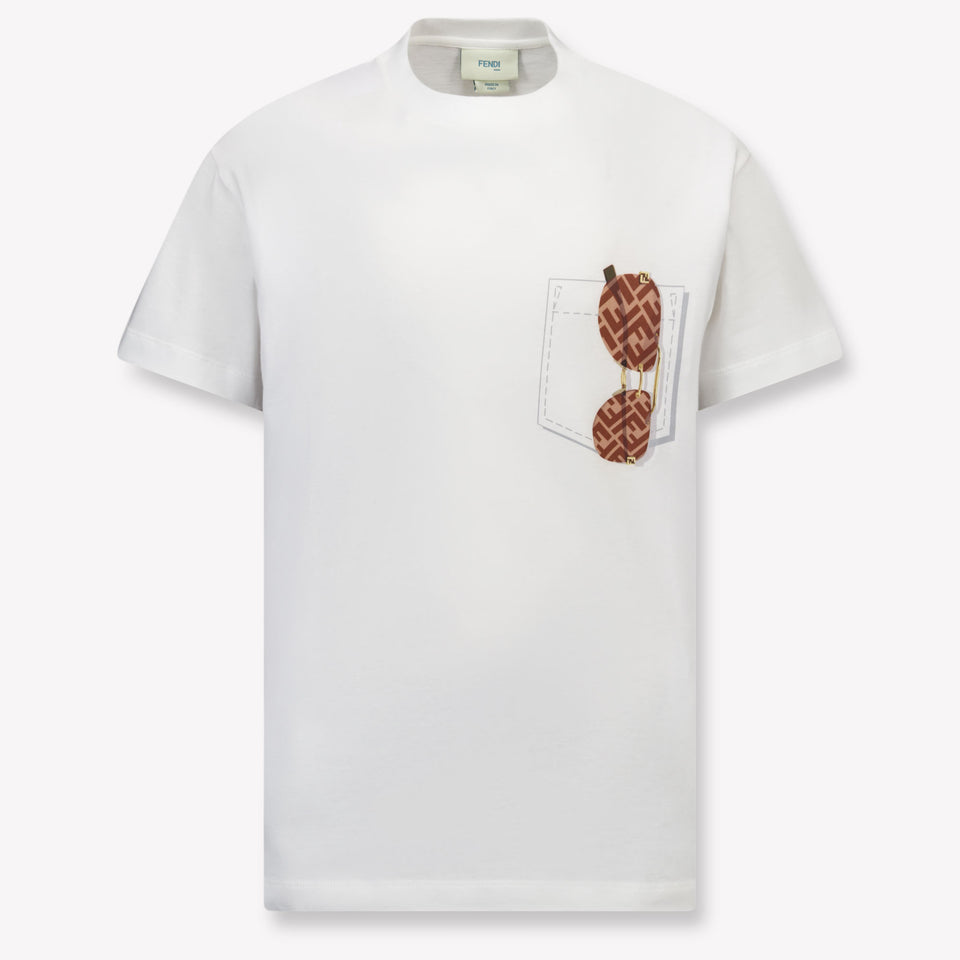 Fendi Kids Boys T-Shirt In White