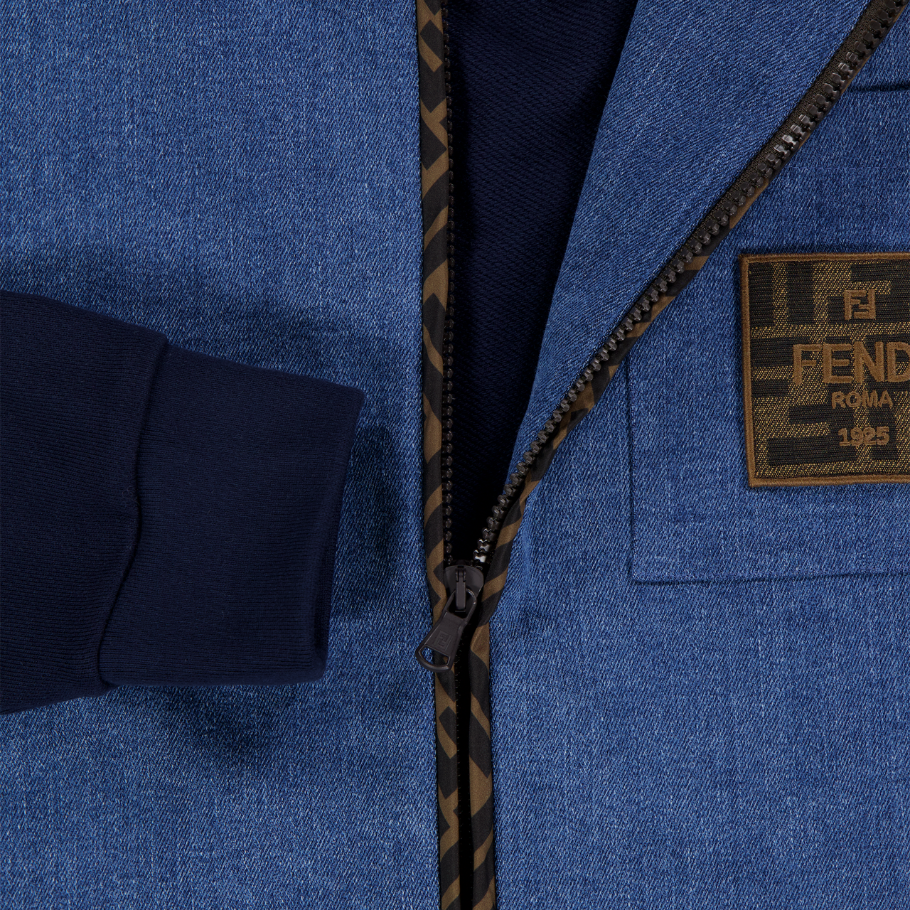 Fendi Kids Boys Cardigan In Navy