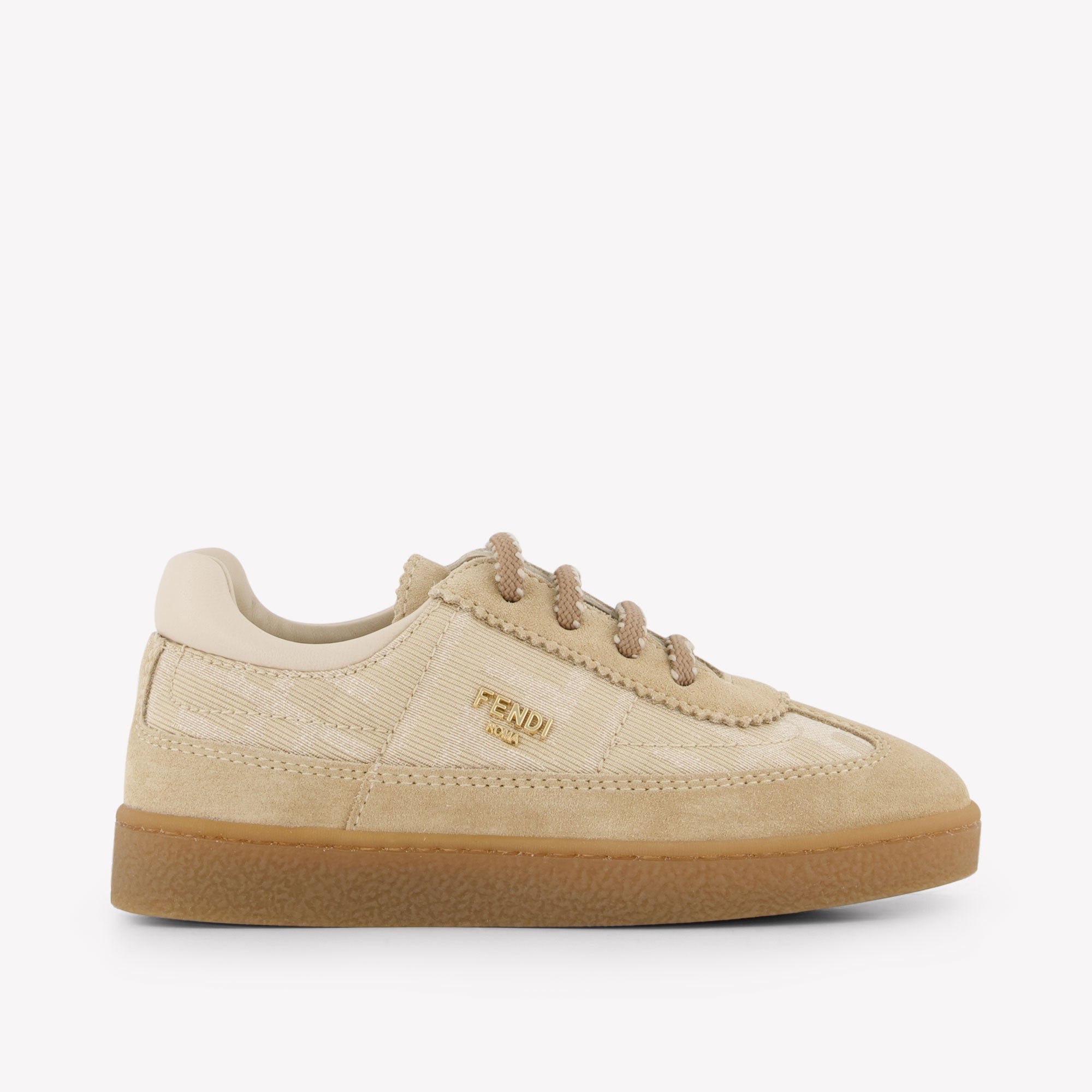 Fendi Unisex Sneakers In Beige