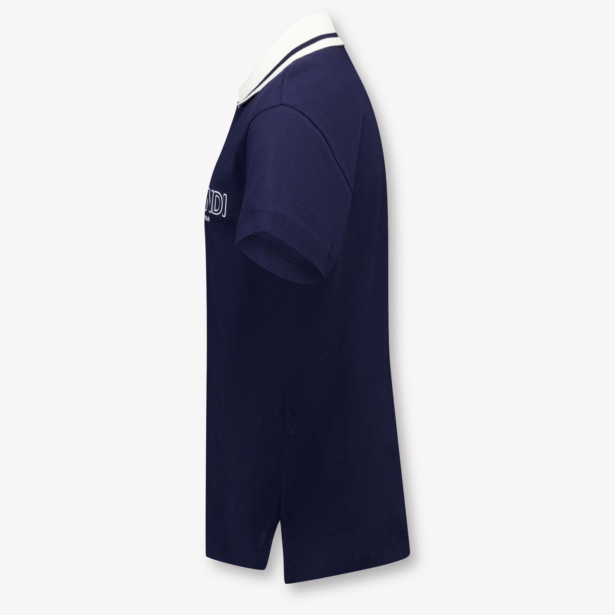 Fendi Kids Boys Polo In Navy