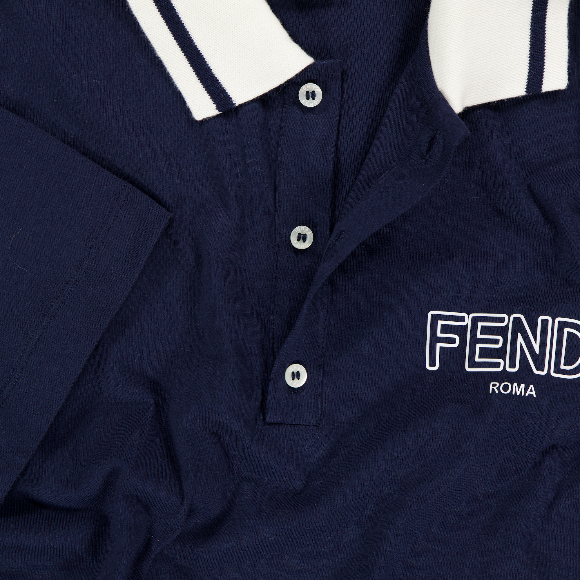 Fendi Kinder Jongens Polo In Navy