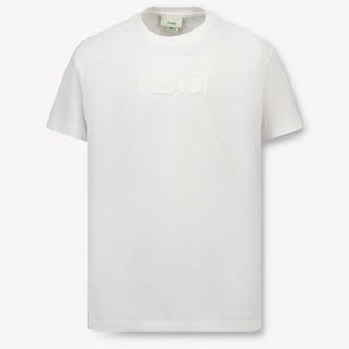 Fendi Kinder Unisex T-Shirt In Wit
