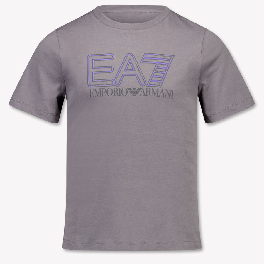 EA7 Kids Boys T-Shirt In Gray