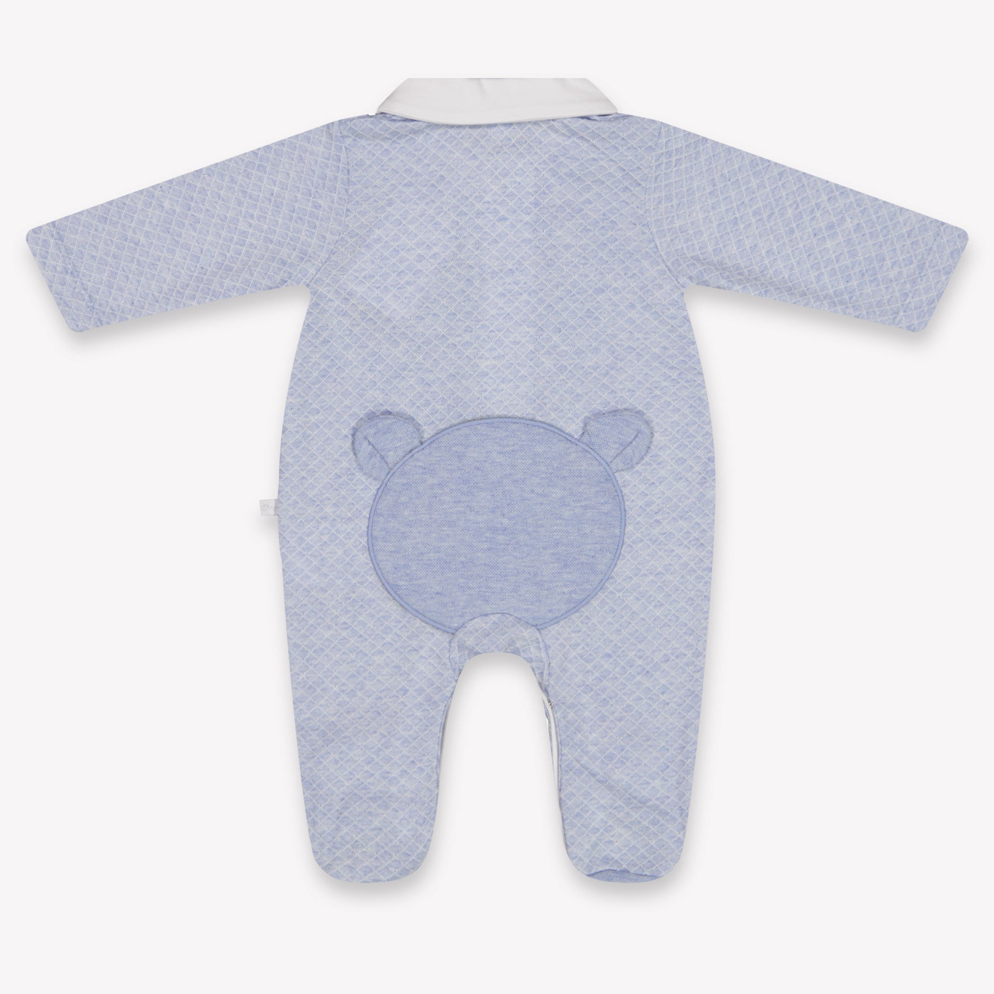 First Baby Boys Playsuit In Light Blue
