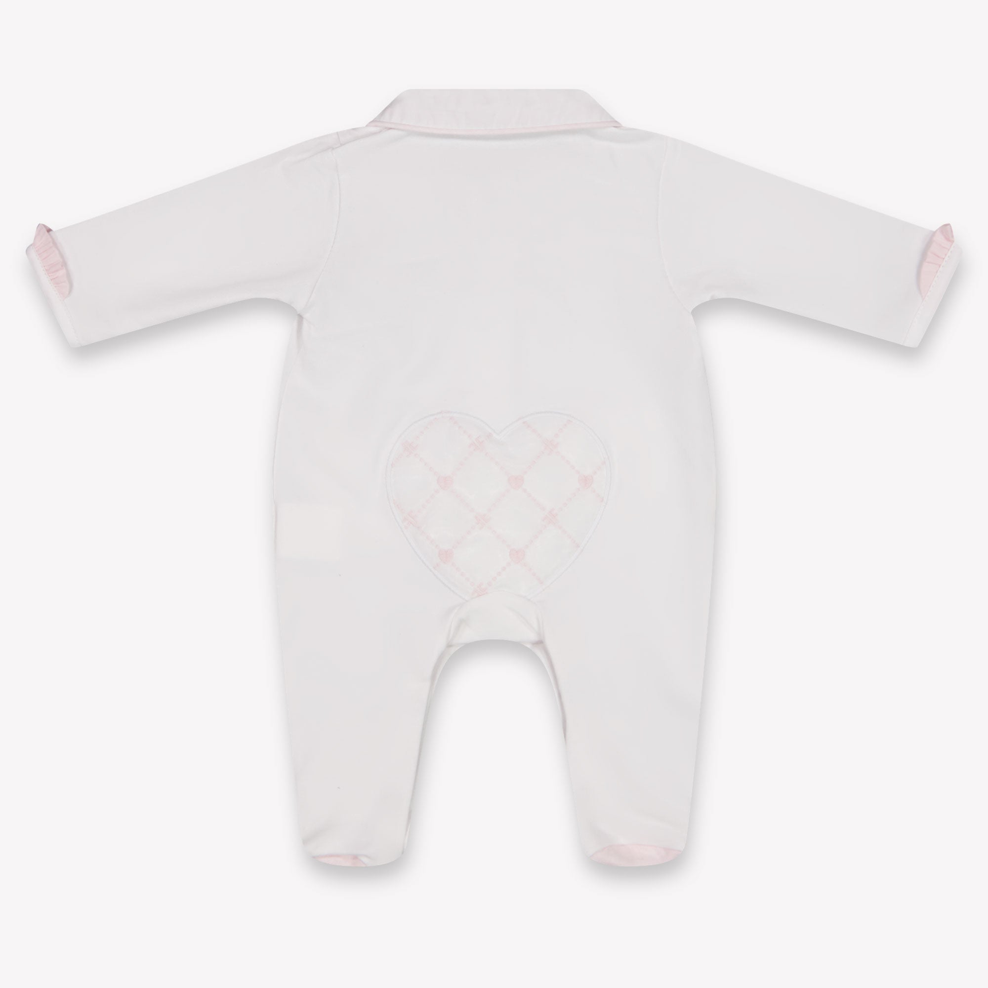First Baby Girls Playsuit In White