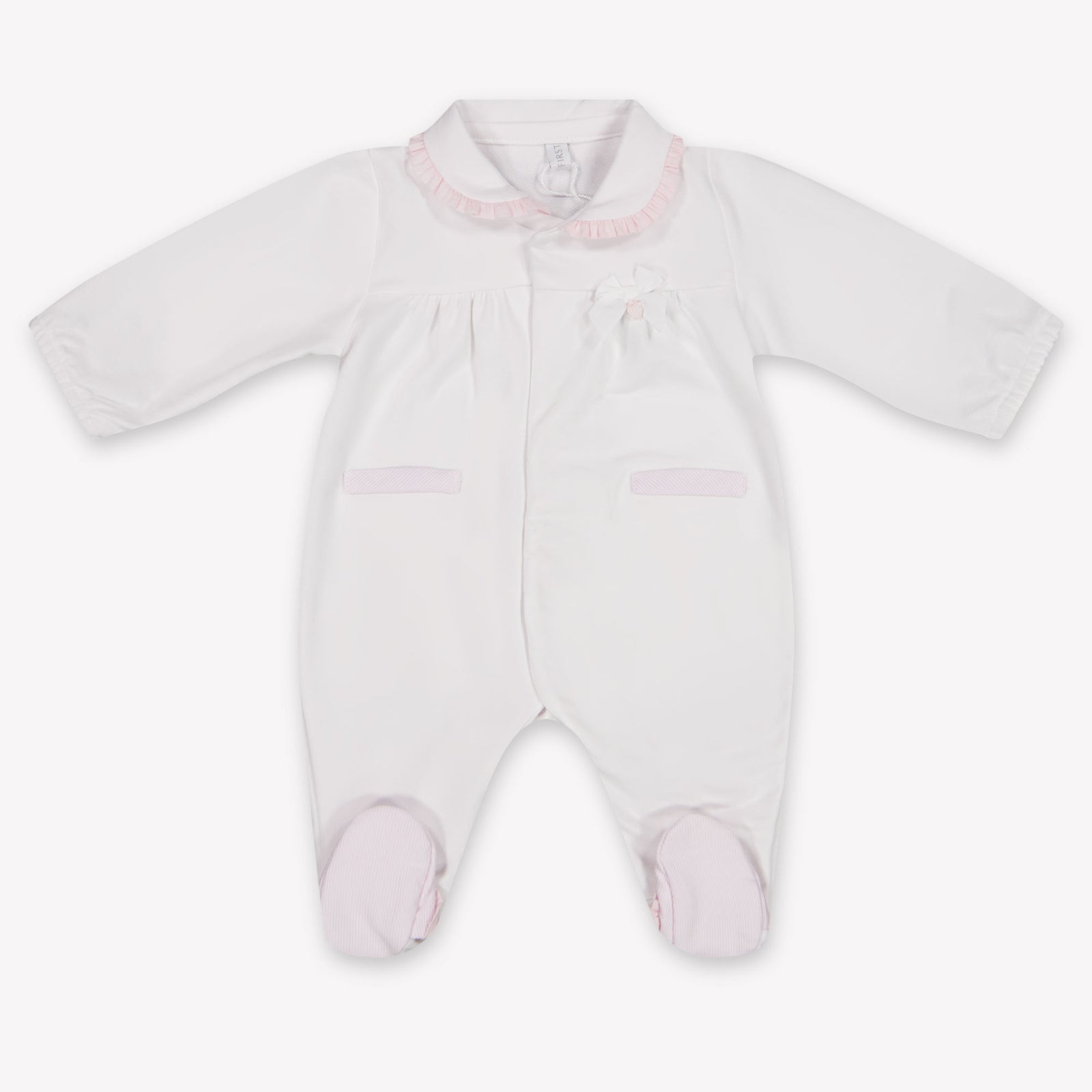 First Baby Girls Playsuit In White
