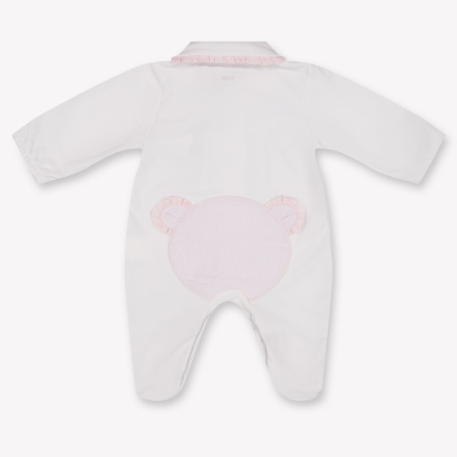 First Baby Meisjes Boxpakje In Wit