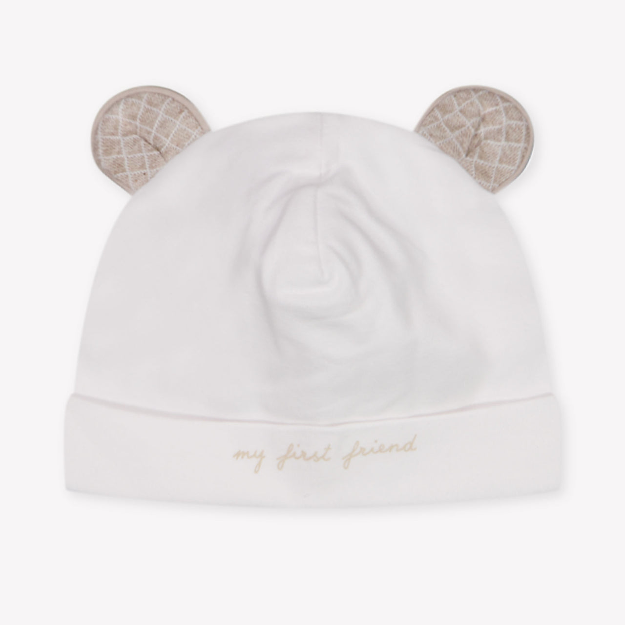 First Baby Boys Hat In Beige